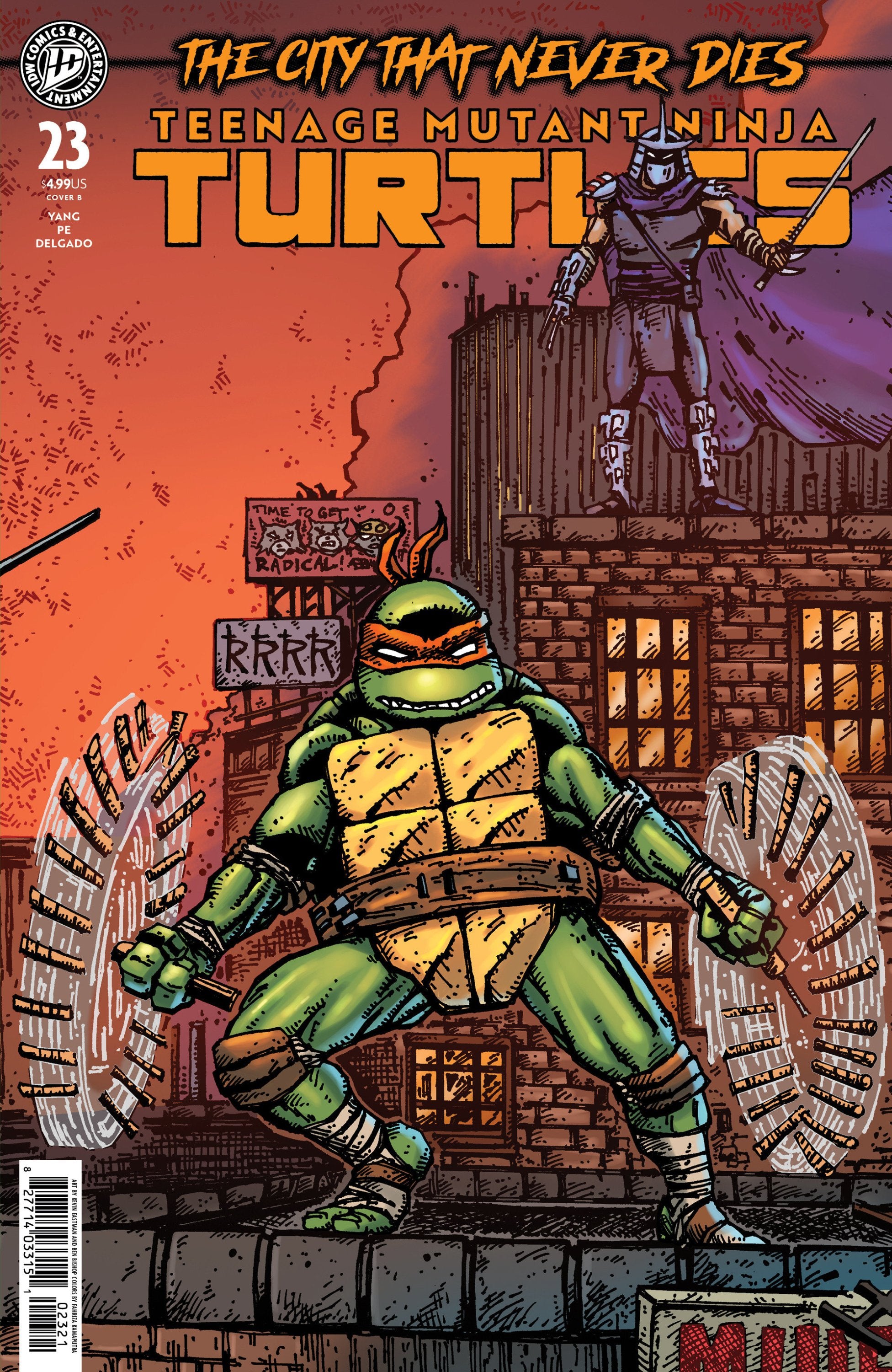 TEENAGE MUTANT NINJA TURTLES #23 VAR B EASTMAN AND BISHOP CVR B