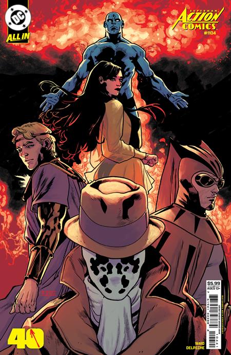ACTION COMICS #1104 CVR D MAHMUD ASRAR WATCHMEN 40TH ANNIVERSARY CARD STOCK VAR
