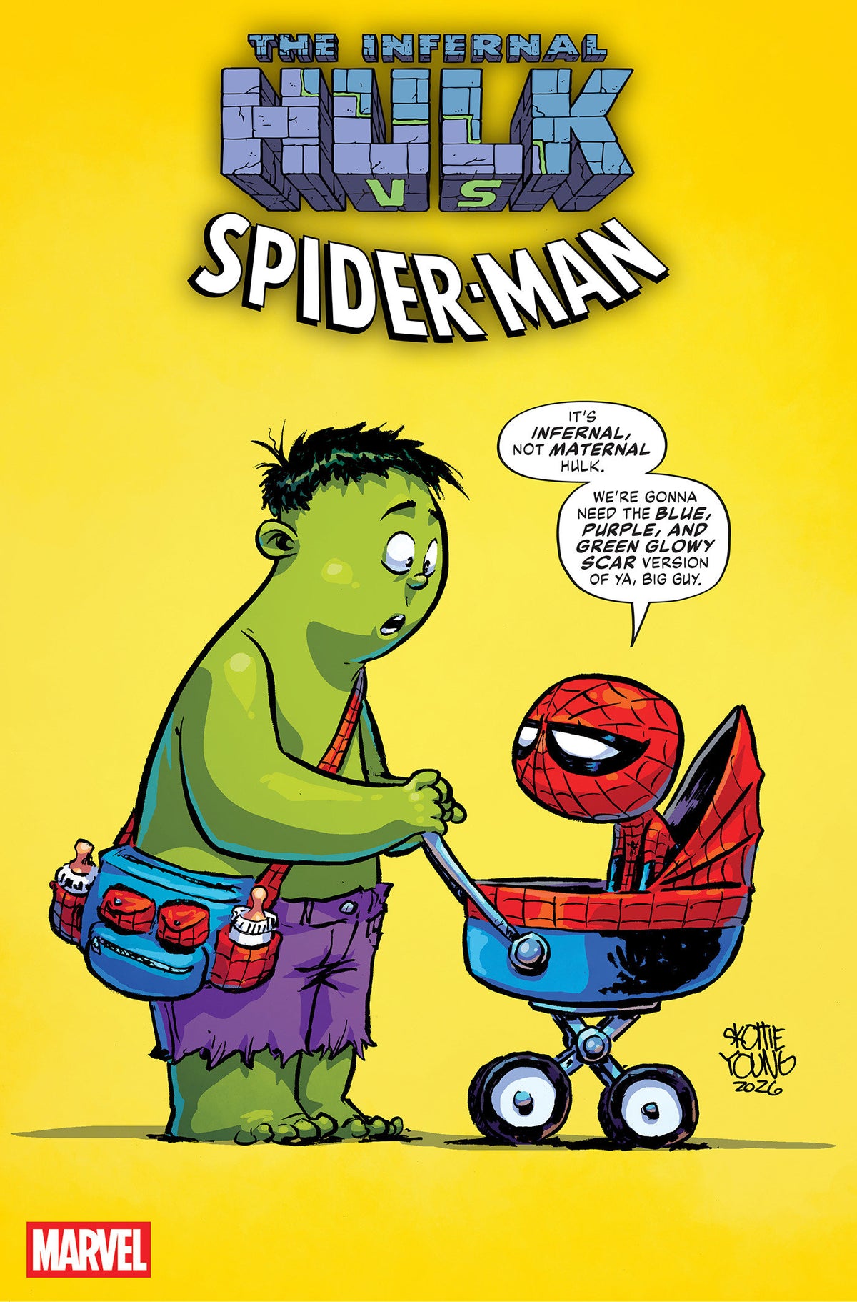 INFERNAL HULK VS SPIDER-MAN #1 SKOTTIE YOUNG VAR CVR B