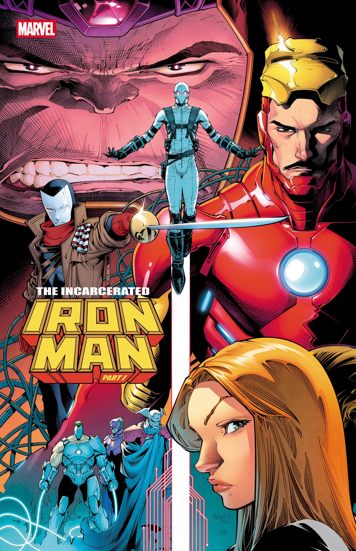 IRON MAN #12 COVER B GLEB MELNIKOV CONNECTING VAR IIM CVR B