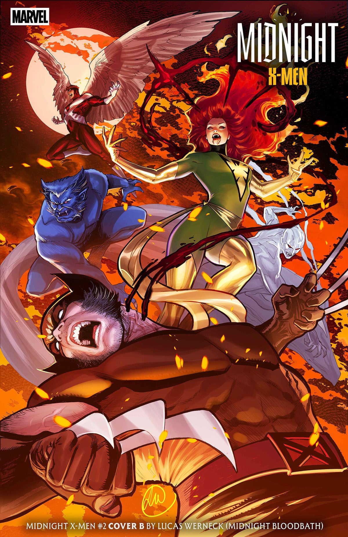 MIDNIGHT X-MEN #2 COVER B LUCAS WERNECK MIDNIGHT BLOODBATH VAR CVR B