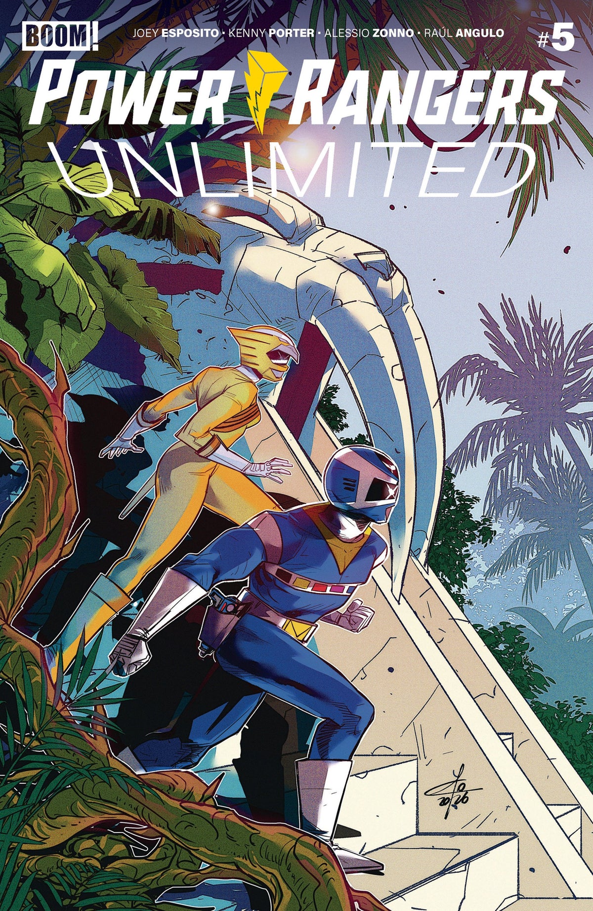 POWER RANGERS UNLIMITED #5 B VAR DRESSED CARLINI CVR B
