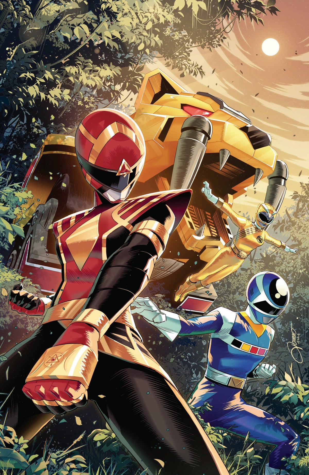 POWER RANGERS UNLIMITED #5 D FOIL VAR FULL ART FOIL ZONNO CVR D