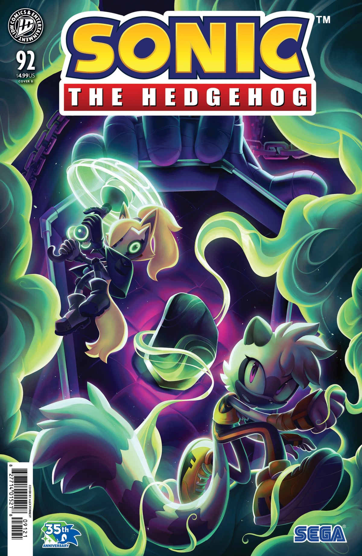 SONIC THE HEDGEHOG #92 VAR B FORREST CVR B