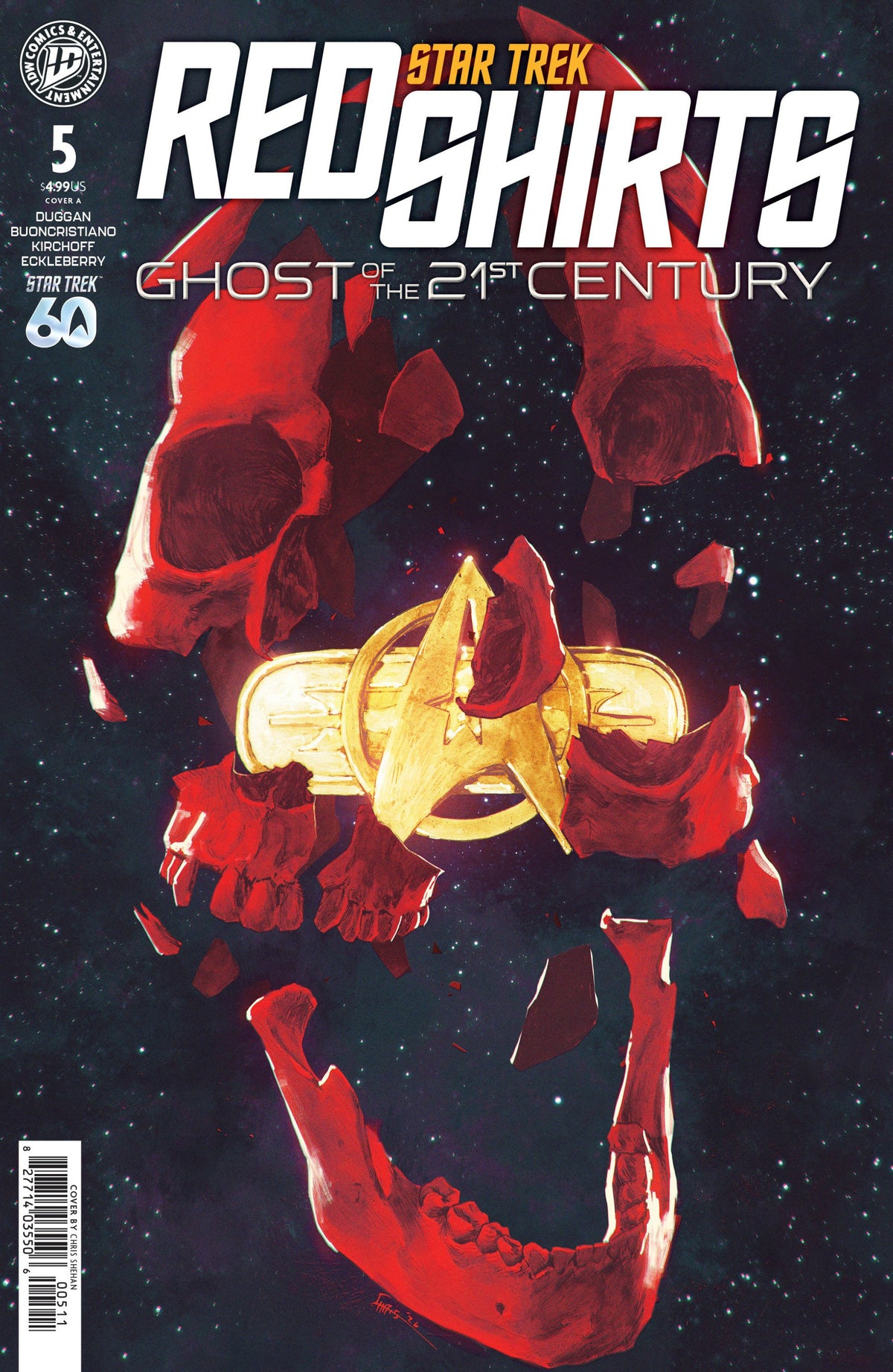 STAR TREK RED SHIRTS--GHOST OF THE 21ST CENTURY #5 COVER A SHEHAN CVR A
