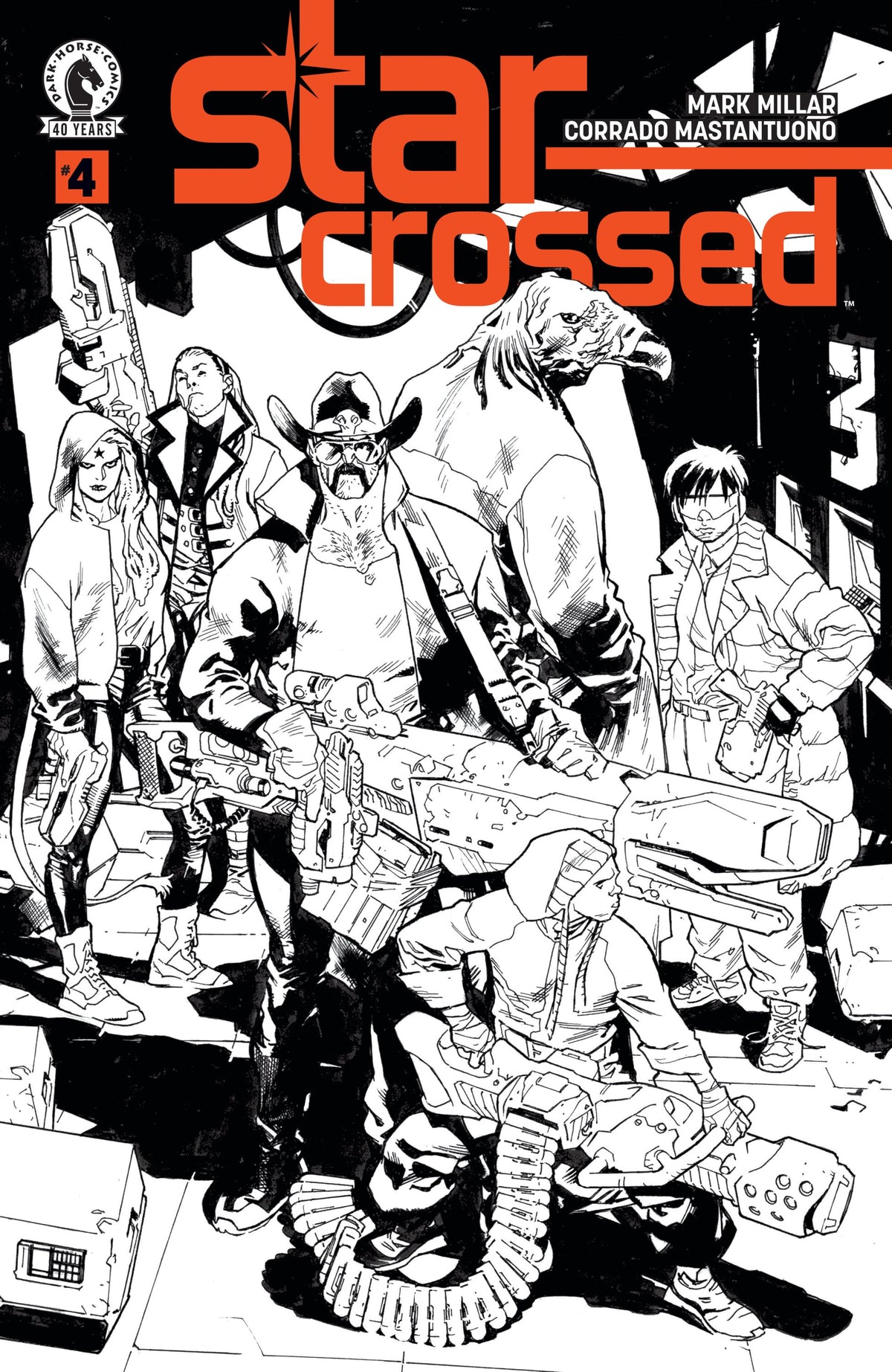 STAR-CROSSED #4 CVR B BW STUART IMMONEN