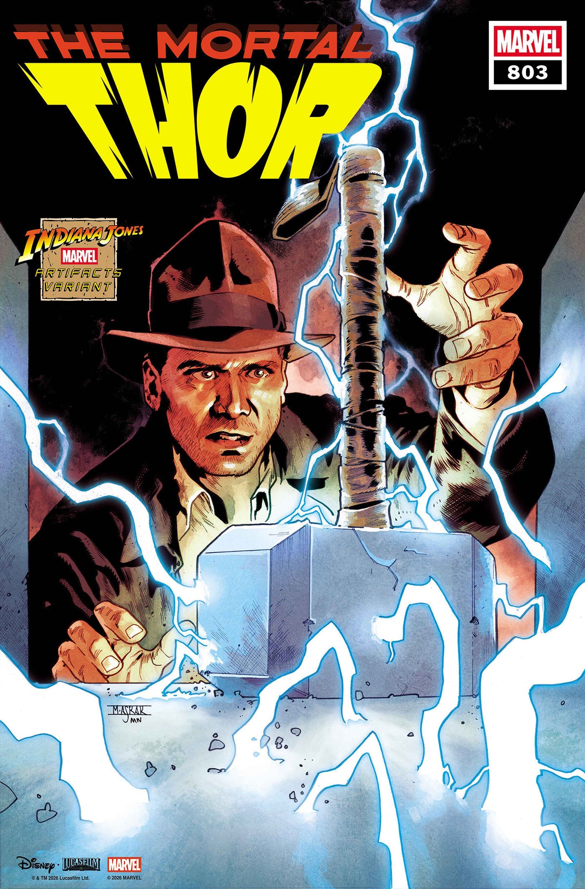 THOR #803 MAHMUD ASRAR INDIANA JONES MARVEL ARTIFACT VAR CVR C