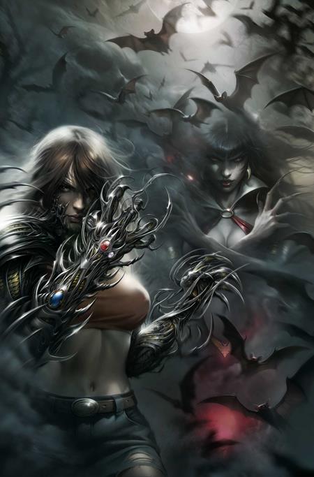 VAMPIRELLA X WITCHBLADE SPECIAL #1 ONE SHOT CVR P FRANCESCO MATTINA FOIL VIRGIN VAR