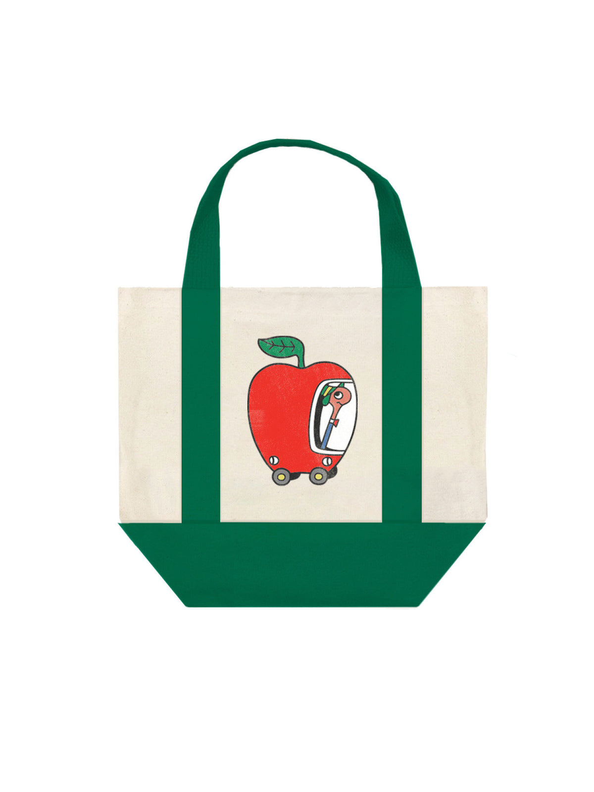 RICHARD SCARRY LOWLY WORM APPLE CAR MINI MARKET TOTE BAG
