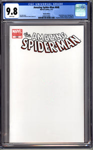 AMAZING SPIDER-MAN #648 (Marvel 2011) CGC 9.8 NM/M BLANK SKETCH VARIANT