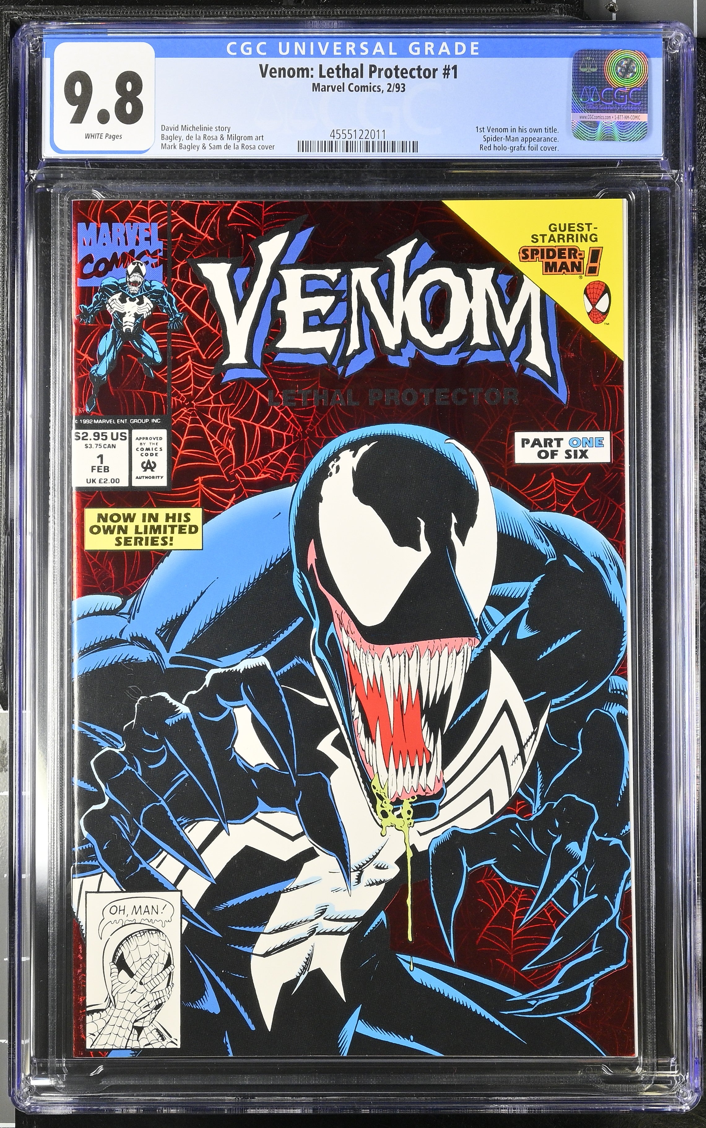 VENOM LETHAL PROTECTOR #1 CGC 9.8 NM/M