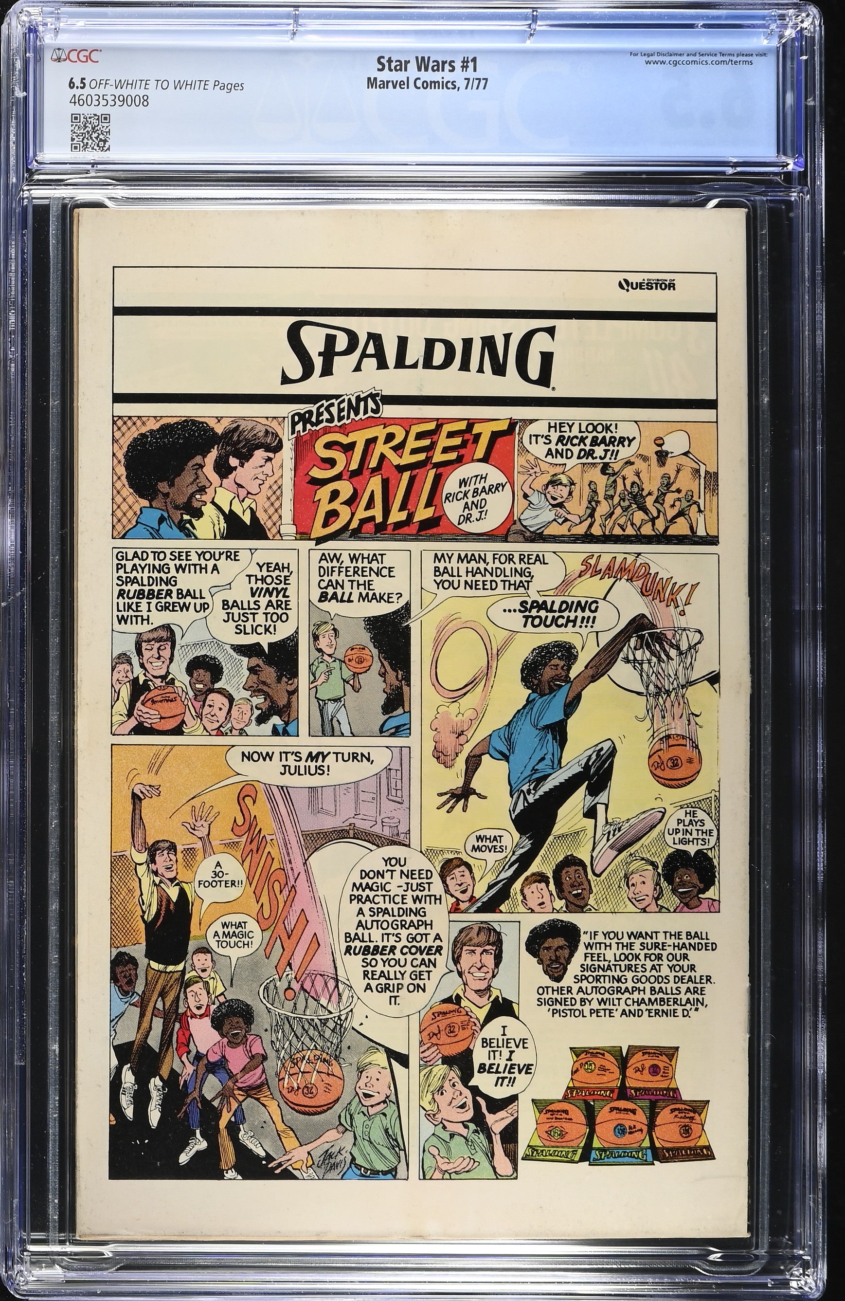 STAR WARS #1 1977 CGC 6.5 FN+ FIRST PRINTING