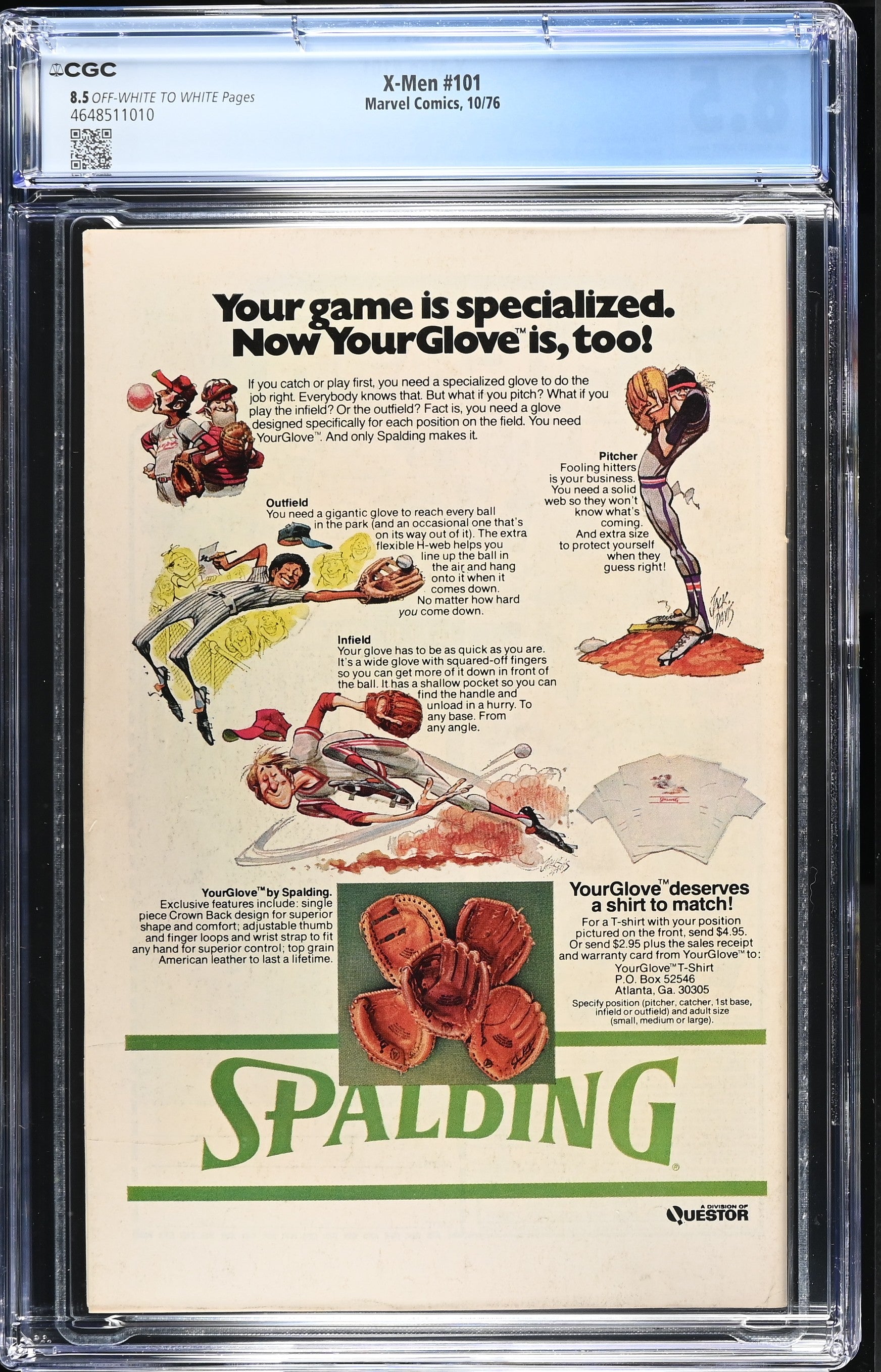 X-MEN #101 CGC 8.5 VF+ 1ST APPEARANCE PHOENIX MARVEL COMICS 1976