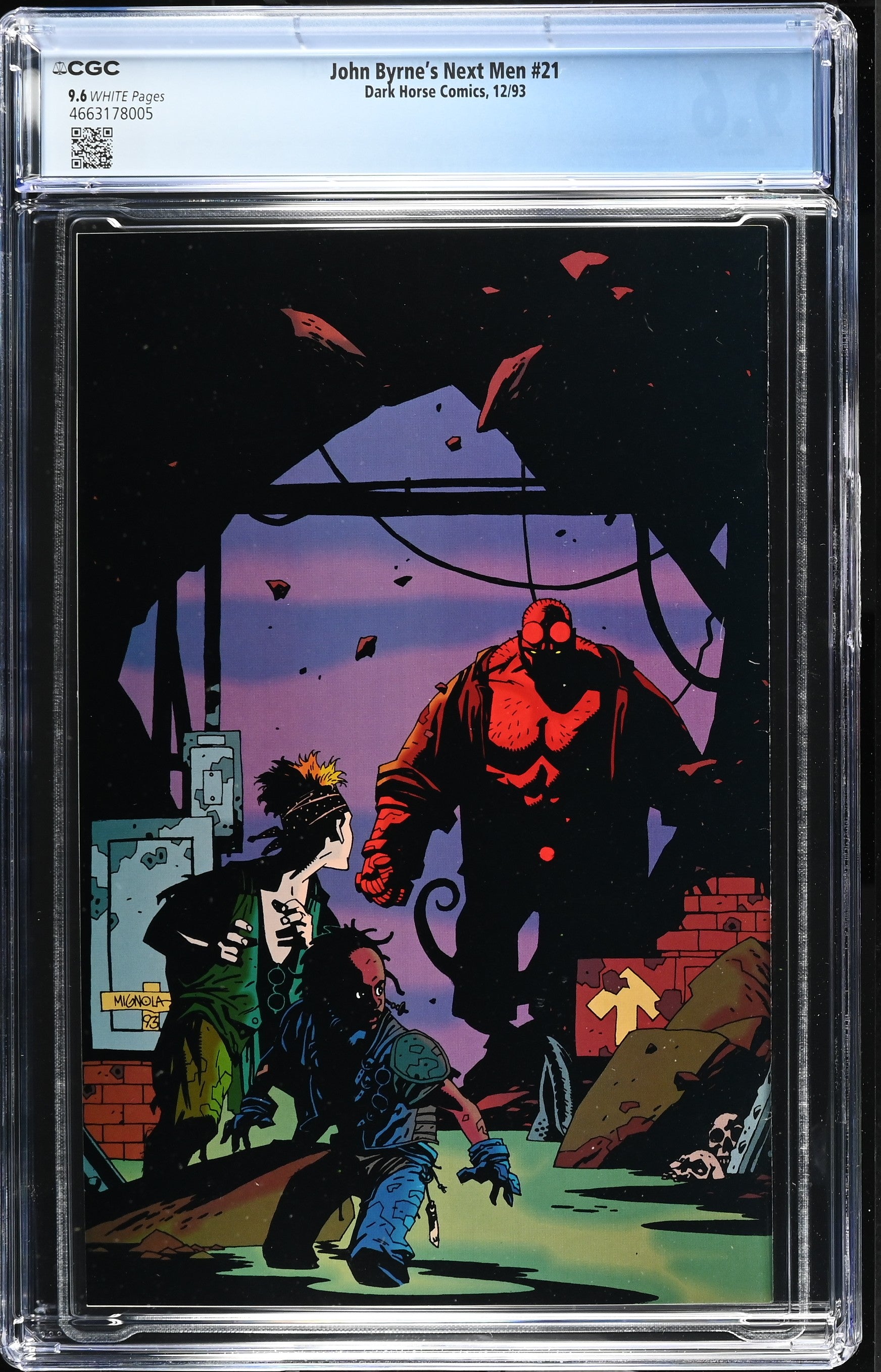 JOHN BYRNE'S NEXT MEN #21 CGC 9.6 NM+ 1ST FULL APPEARANCE HELLBOY