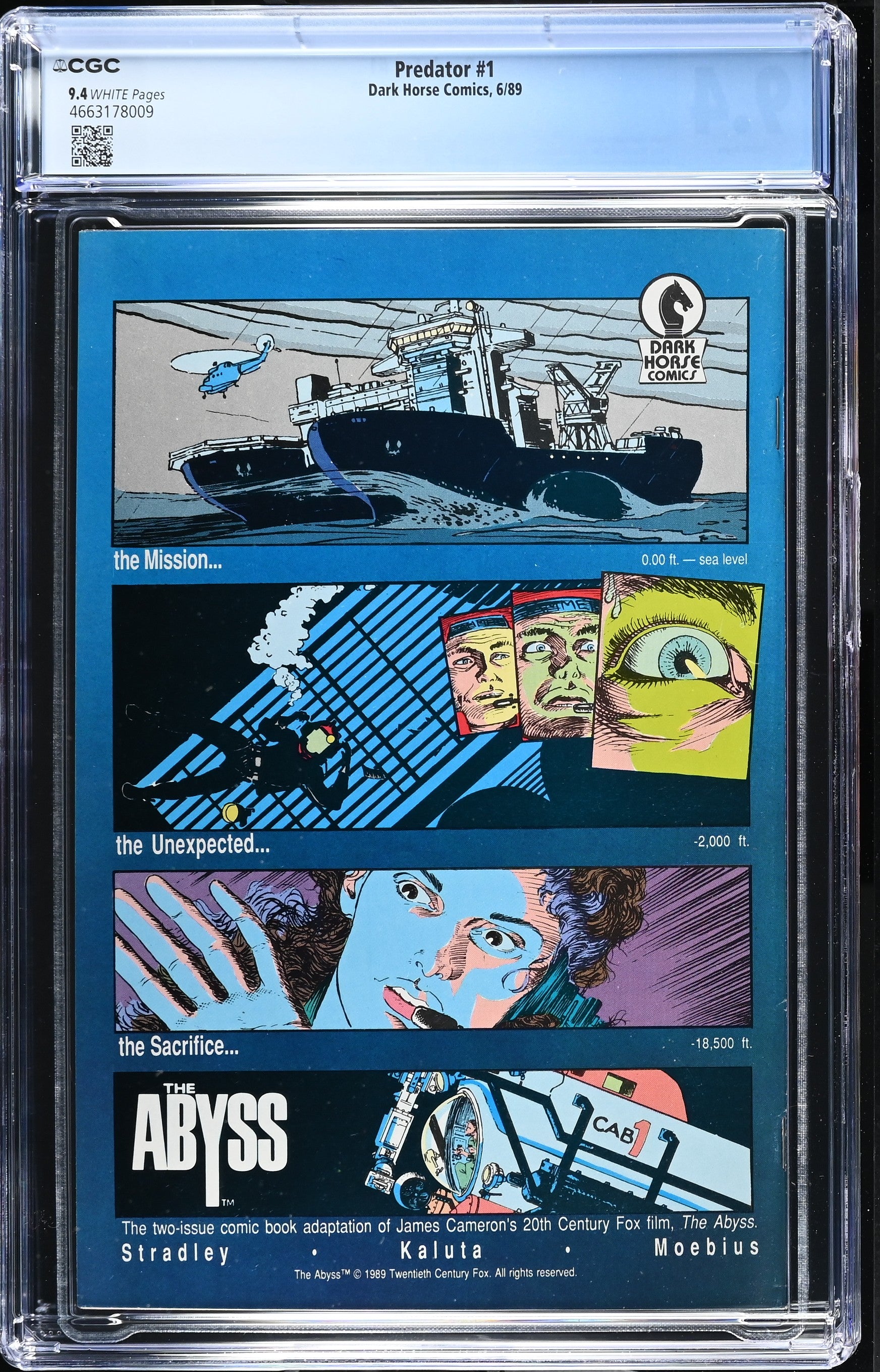 PREDATOR #1 1989 CGC 9.4 NM 1ST PRINT