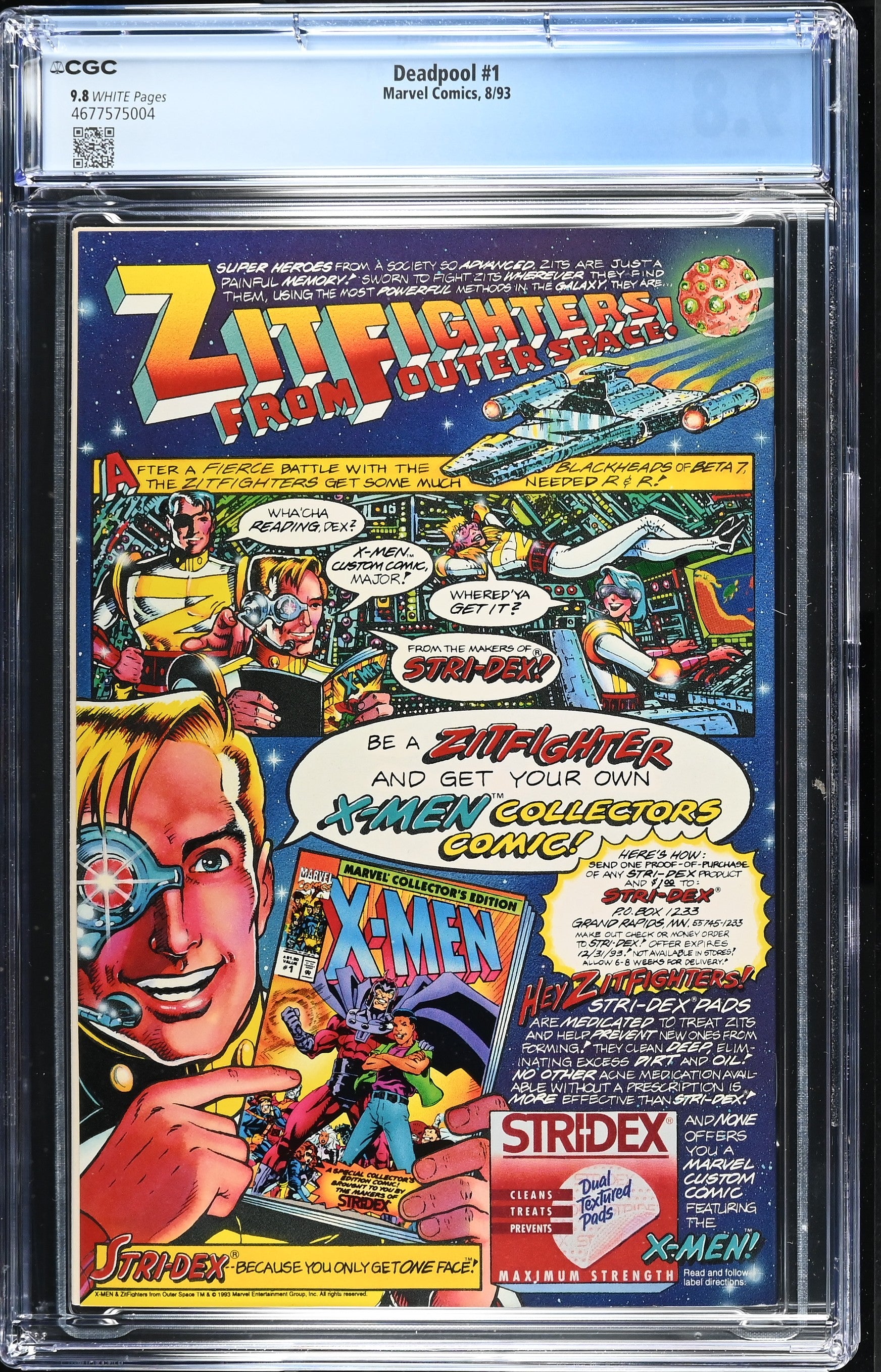 DEADPOOL THE CIRCLE CHASE #1 CGC 9.8 NM/M 1ST SOLO DEADPOOL COMIC