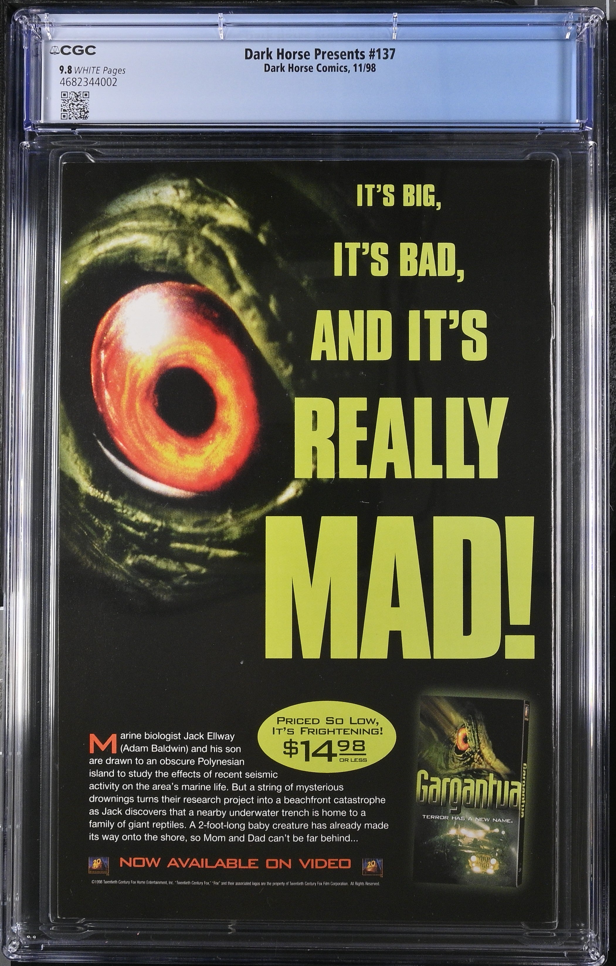 DARK HORSE PRESNTS #137 CGC 9.8 NM/M PREDATOR VS NAZIS