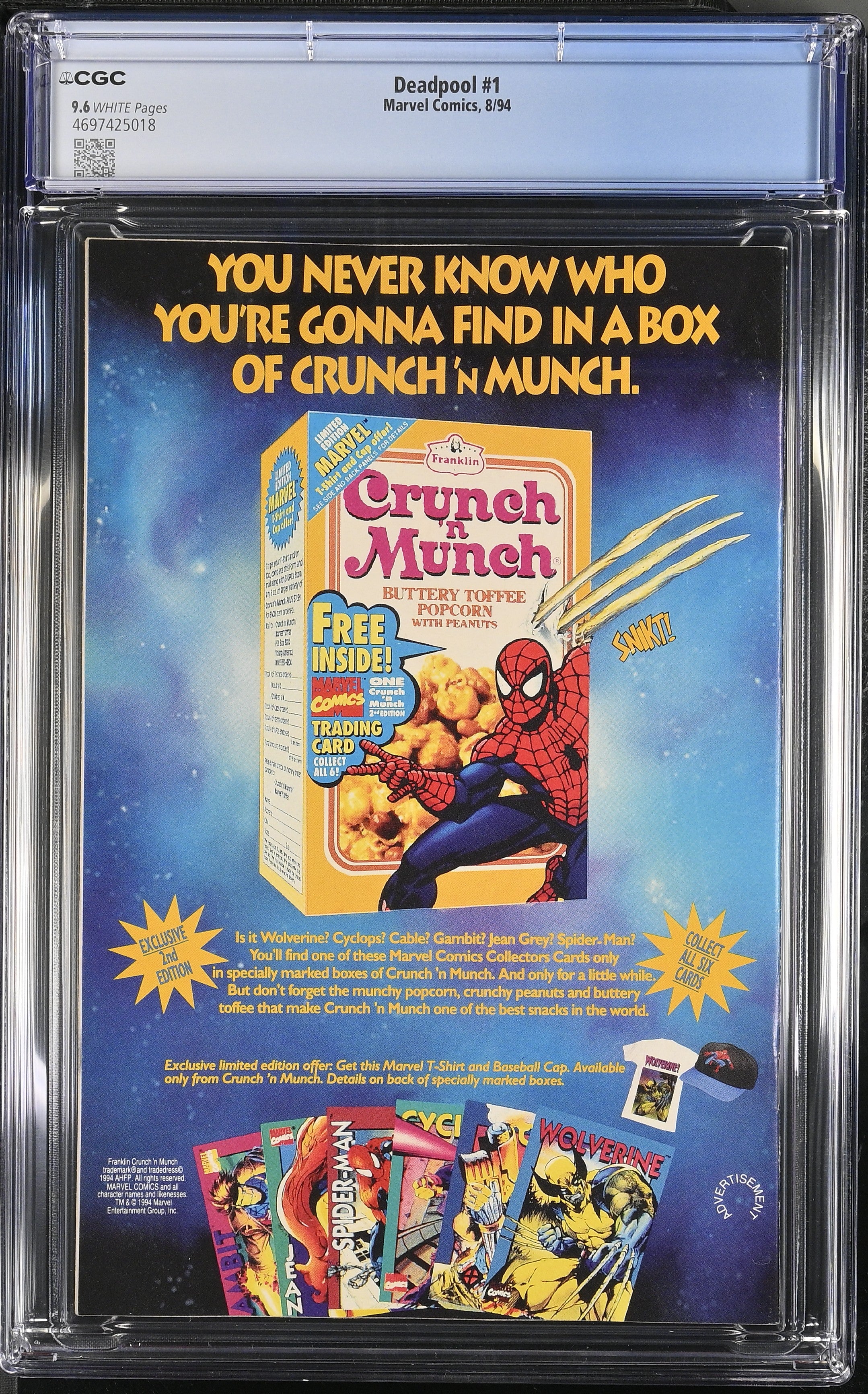 DEADPOOL #1 1994 CGC 9.6 NM+