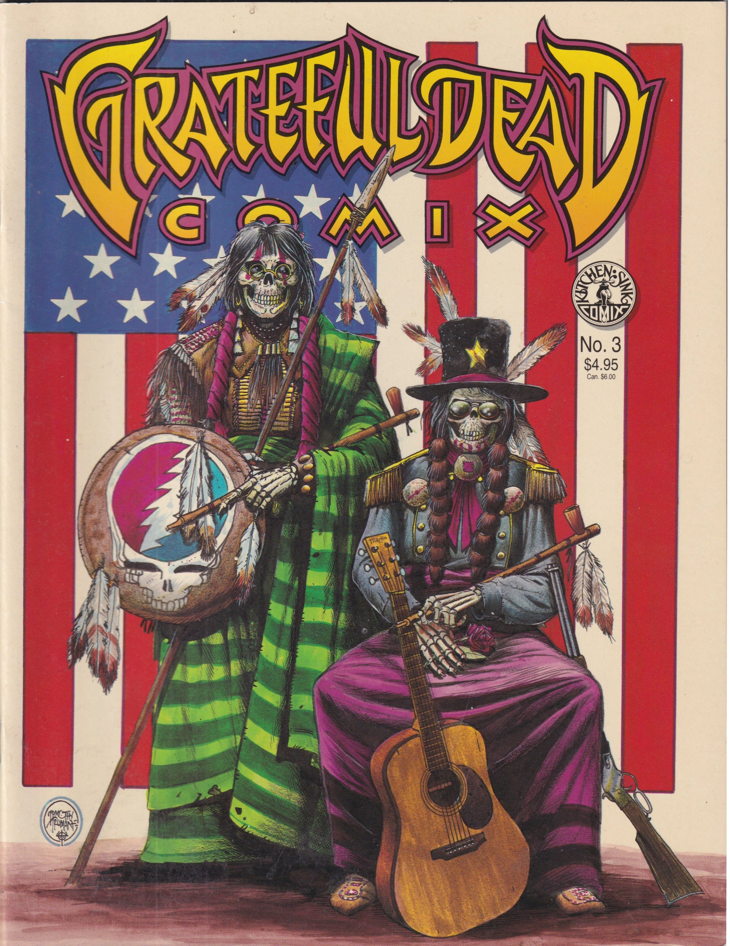 GRATEFUL DEAD COMICS VOL 1 #1-7 COMPLETE SET KITCHEN SINK