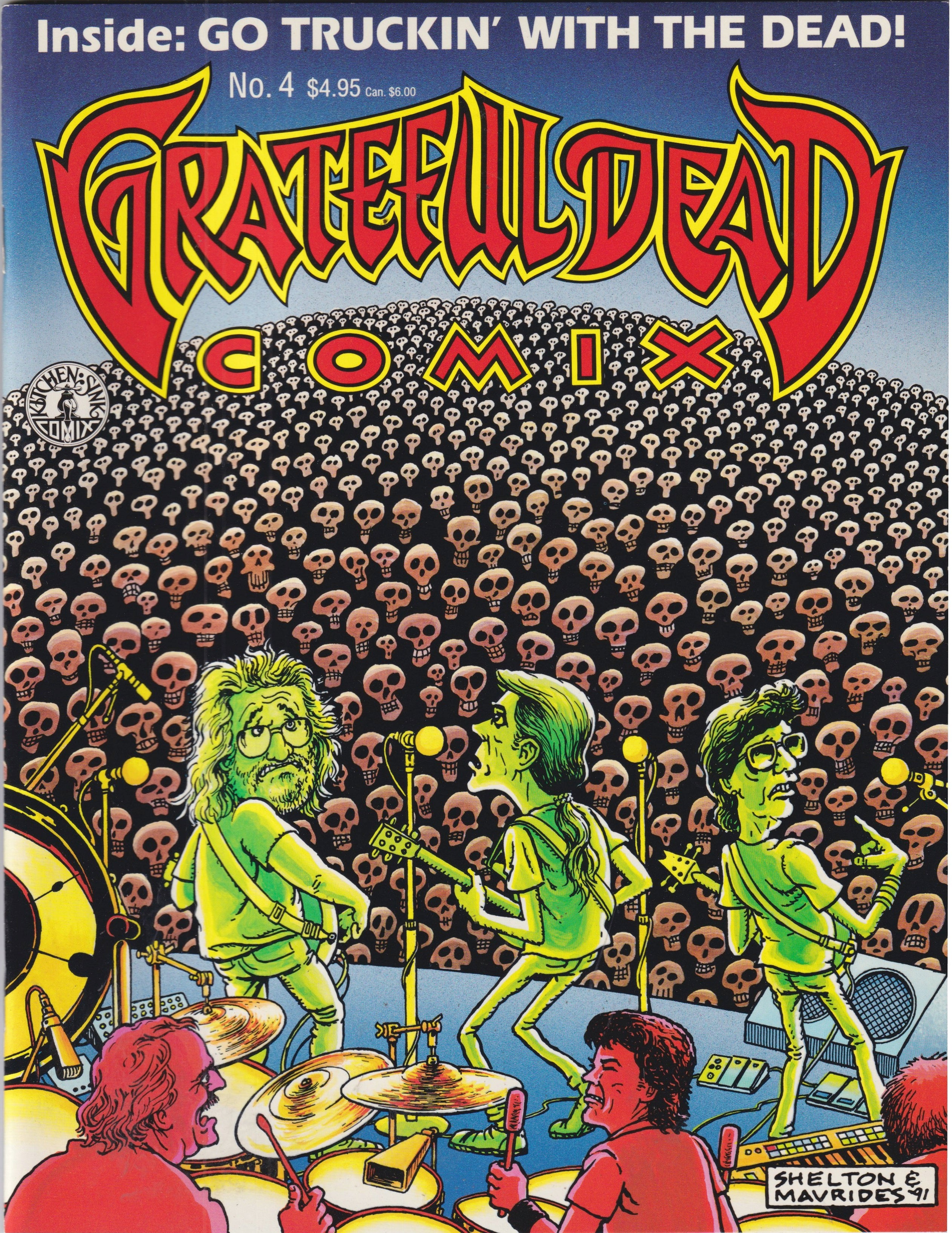 GRATEFUL DEAD COMICS VOL 1 #1-7 COMPLETE SET KITCHEN SINK