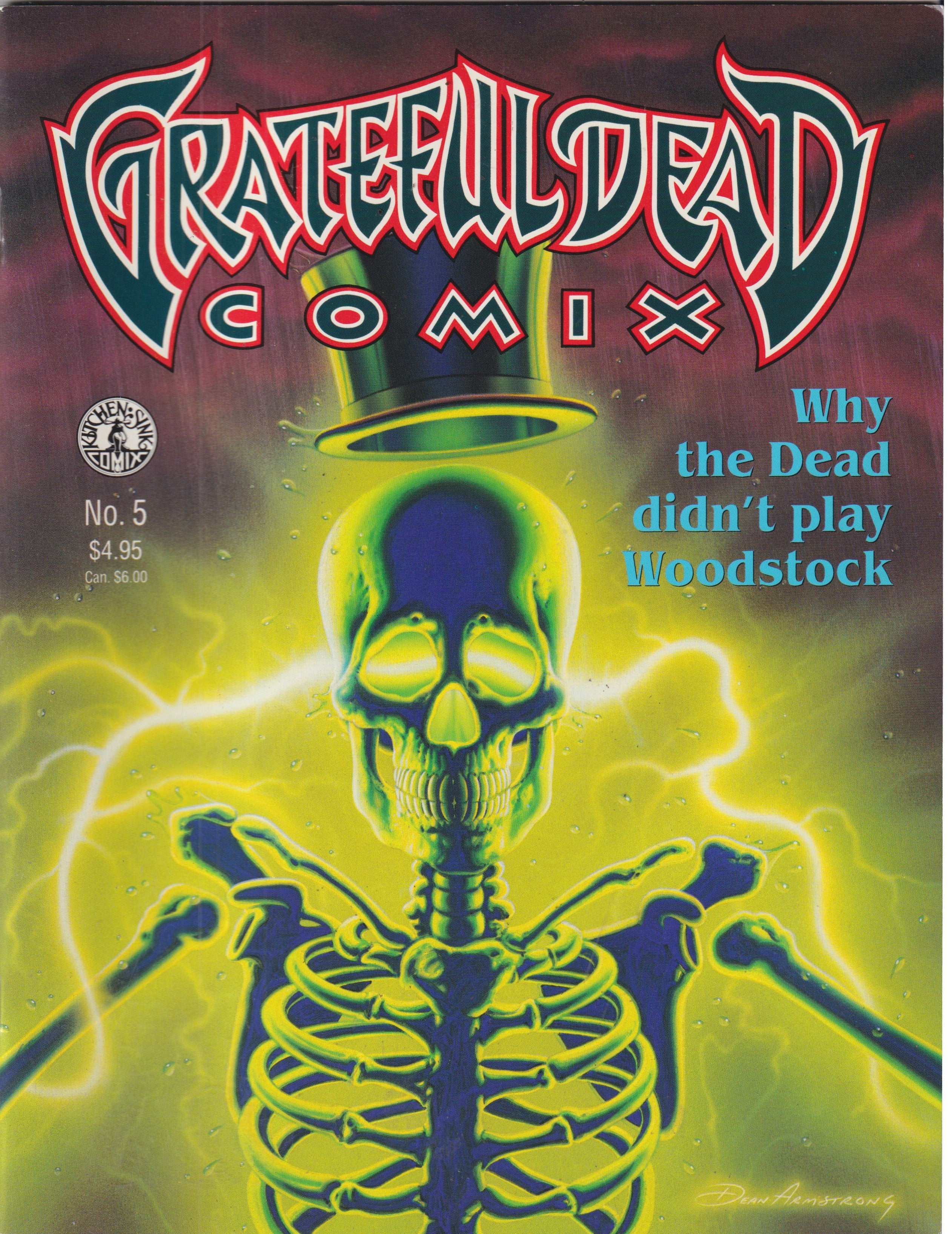 GRATEFUL DEAD COMICS VOL 1 #1-7 COMPLETE SET KITCHEN SINK