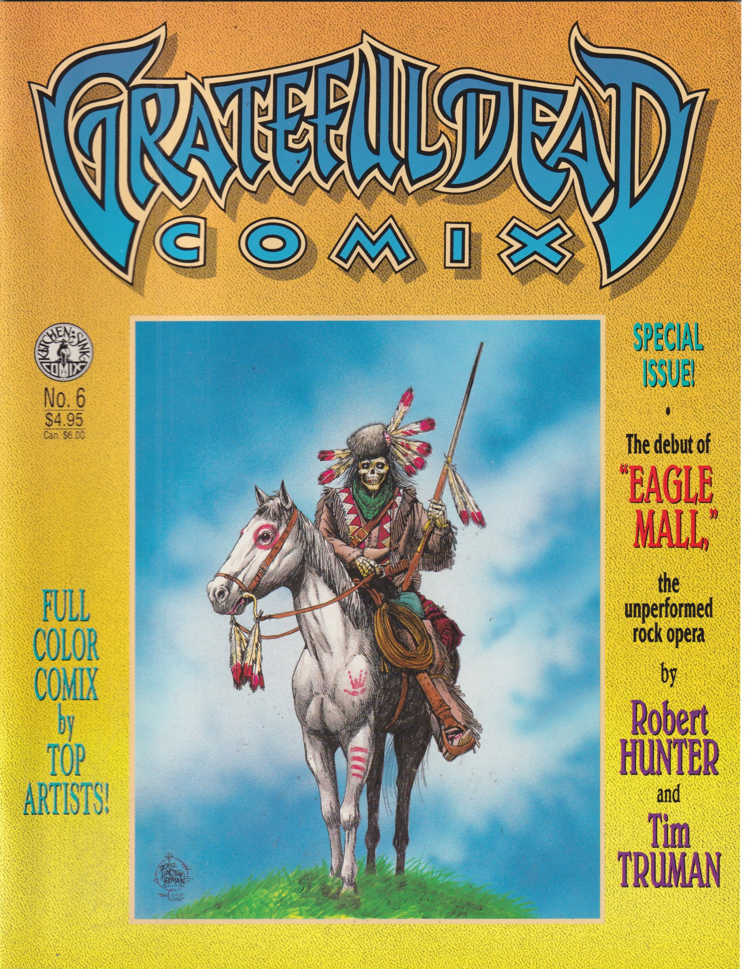 GRATEFUL DEAD COMICS VOL 1 #1-7 COMPLETE SET KITCHEN SINK