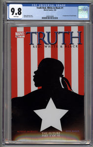 TRUTH RED, WHITE AND BLACK #1 (2003 Marvel Comics) CGC 9.8 NM/M 1st appearance Isaiah Bradley