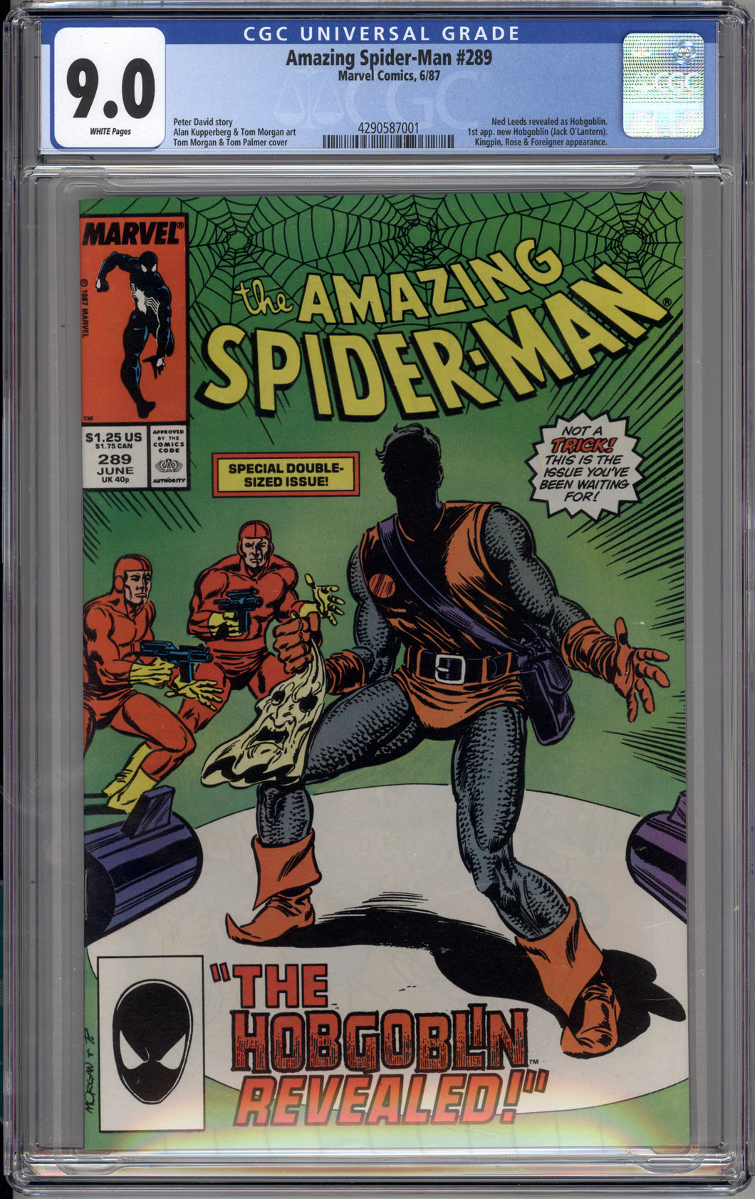 AMAZING SPIDER-MAN #289 (1987 Marvel Comics) CGC 9.0 VF/NM