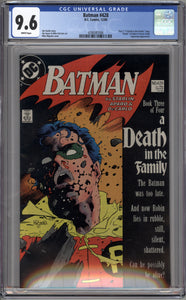 BATMAN #428 (1988 DC/Marvel) CGC 9.6 NM+ Death Family Jason Todd Robin