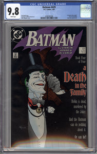 BATMAN #429 (1988 DC/Marvel) CGC 9.8 NM/M Death Family Jason Todd Robin