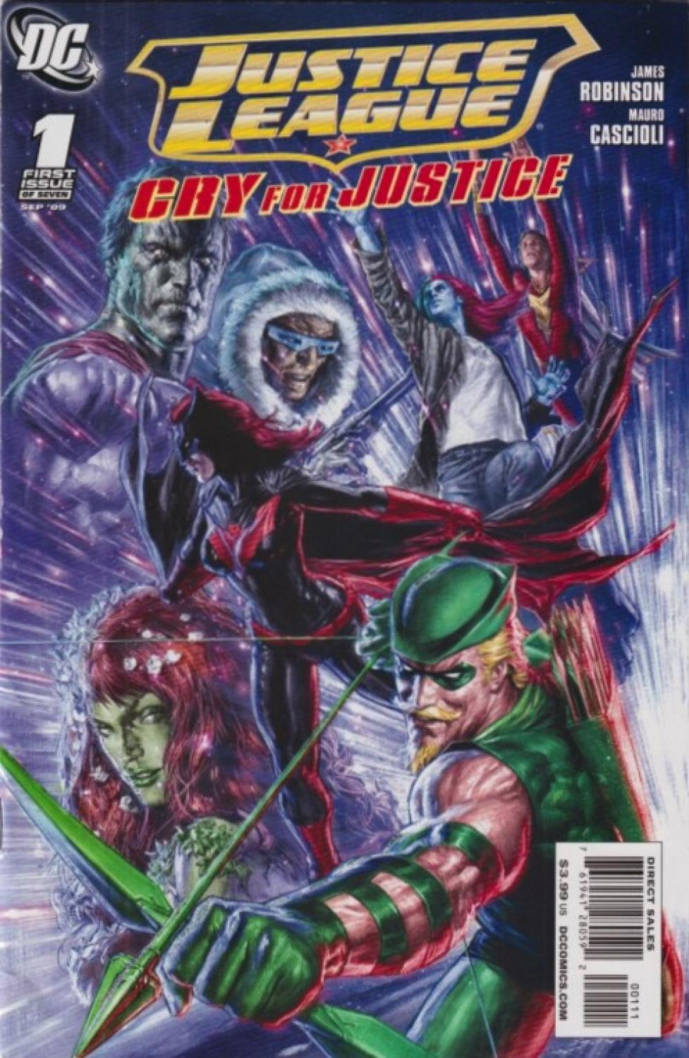 JUSTICE LEAGUE CRY FOR JUSTICE #1-7 DC 2009 COMPLETE SET