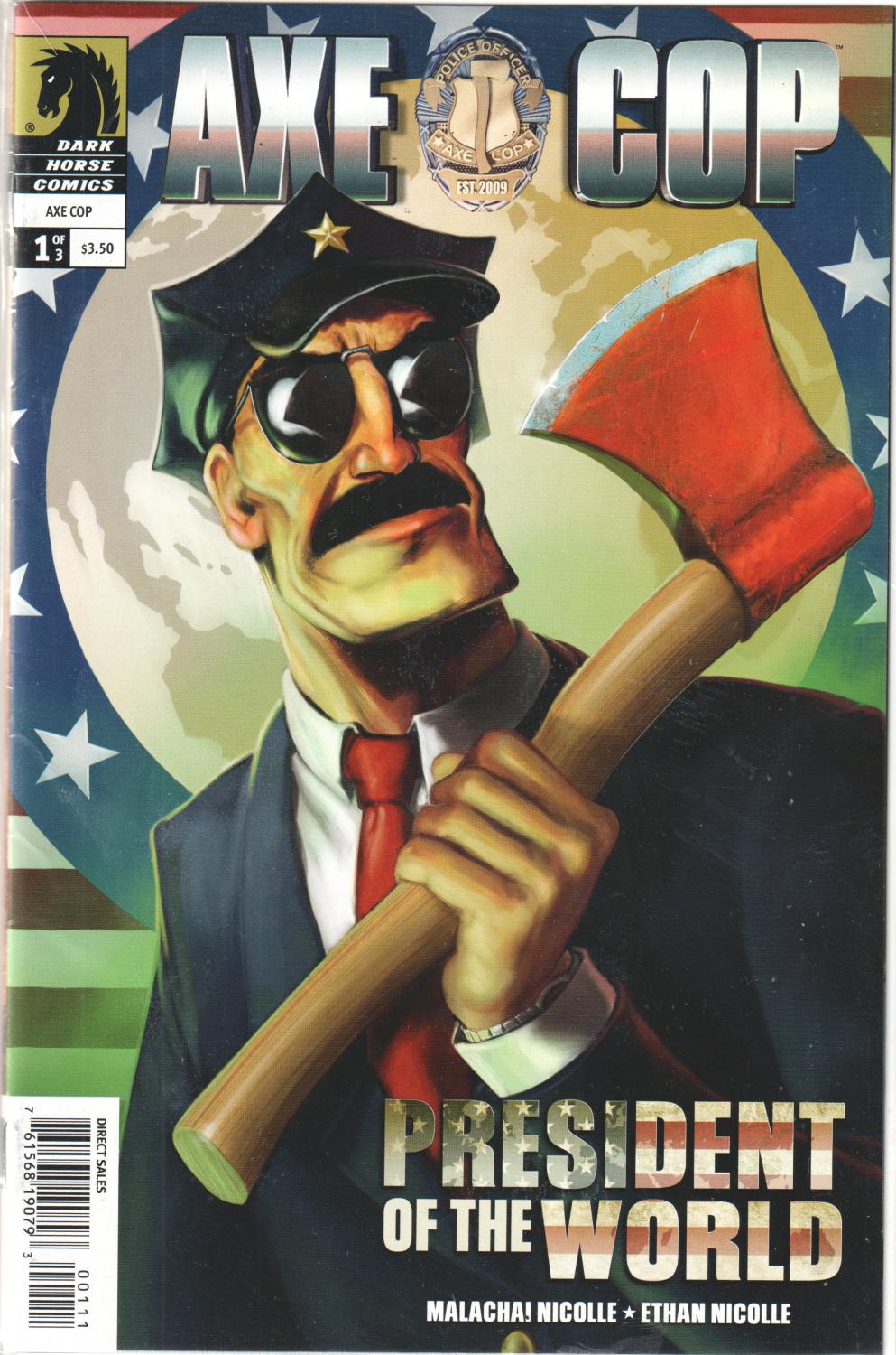 AXE COP PRESIDENT O/T WORLD #1-3 2012 COMPLETE SET