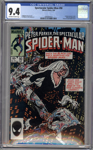 PETER PARKER SPECTACULAR SPIDER-MAN #90 (1984 Marvel) CGC 9.4 NM