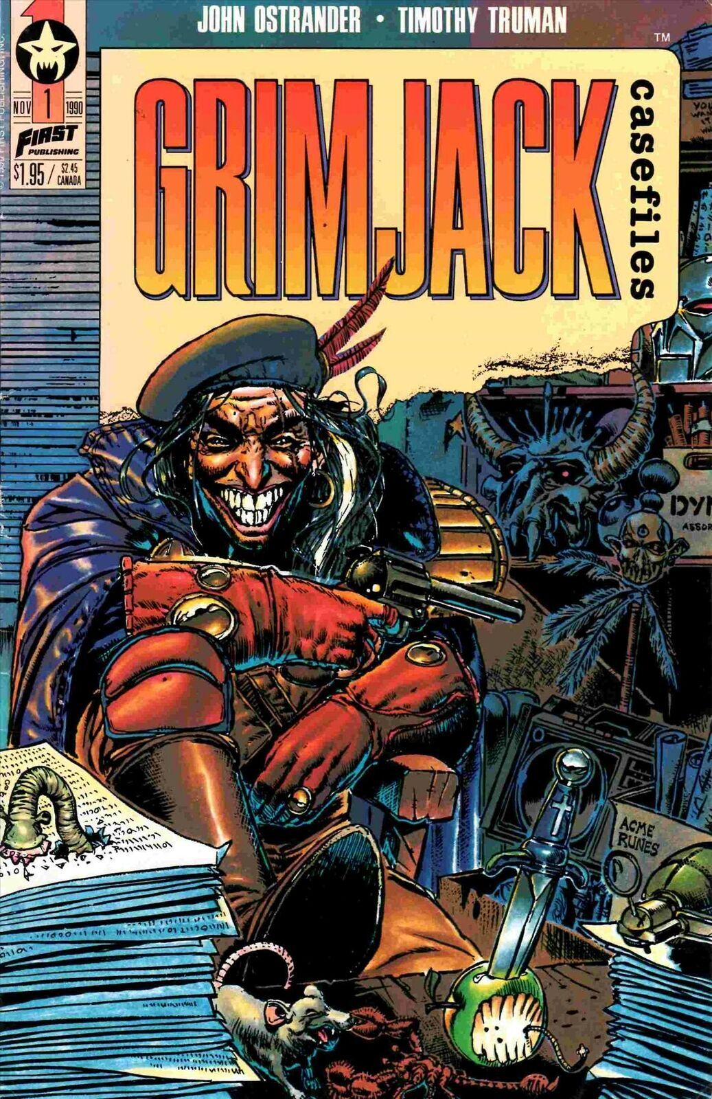 GRIMJACK CASE FILES #1-5 (1990 First Publishing) COMPLETE SET