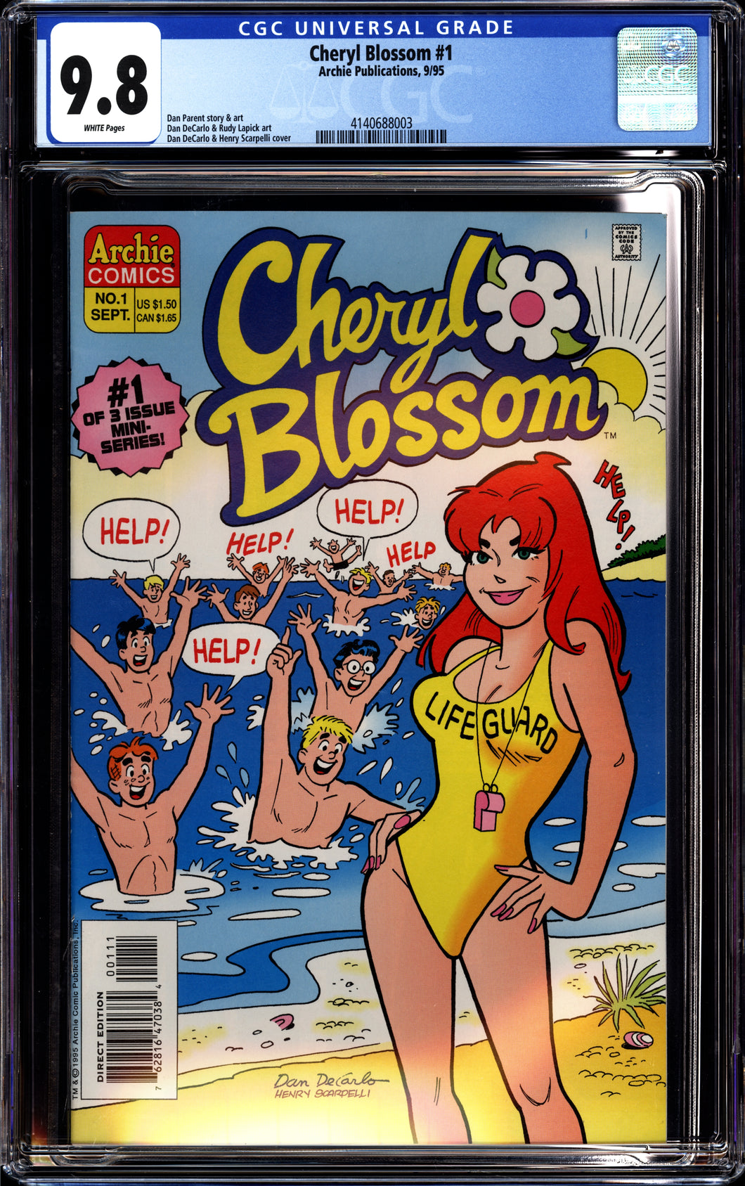 CHERYL BLOSSOM #1 (1995 Archie Publications) CGC 9.8 NM/M HIGHEST GRADED