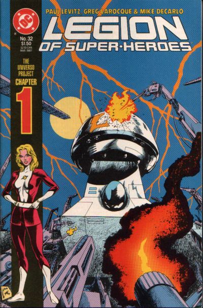 LEGION OF SUPER-HEROES #32-35 (1987 DC Comics) COMPLETE SET