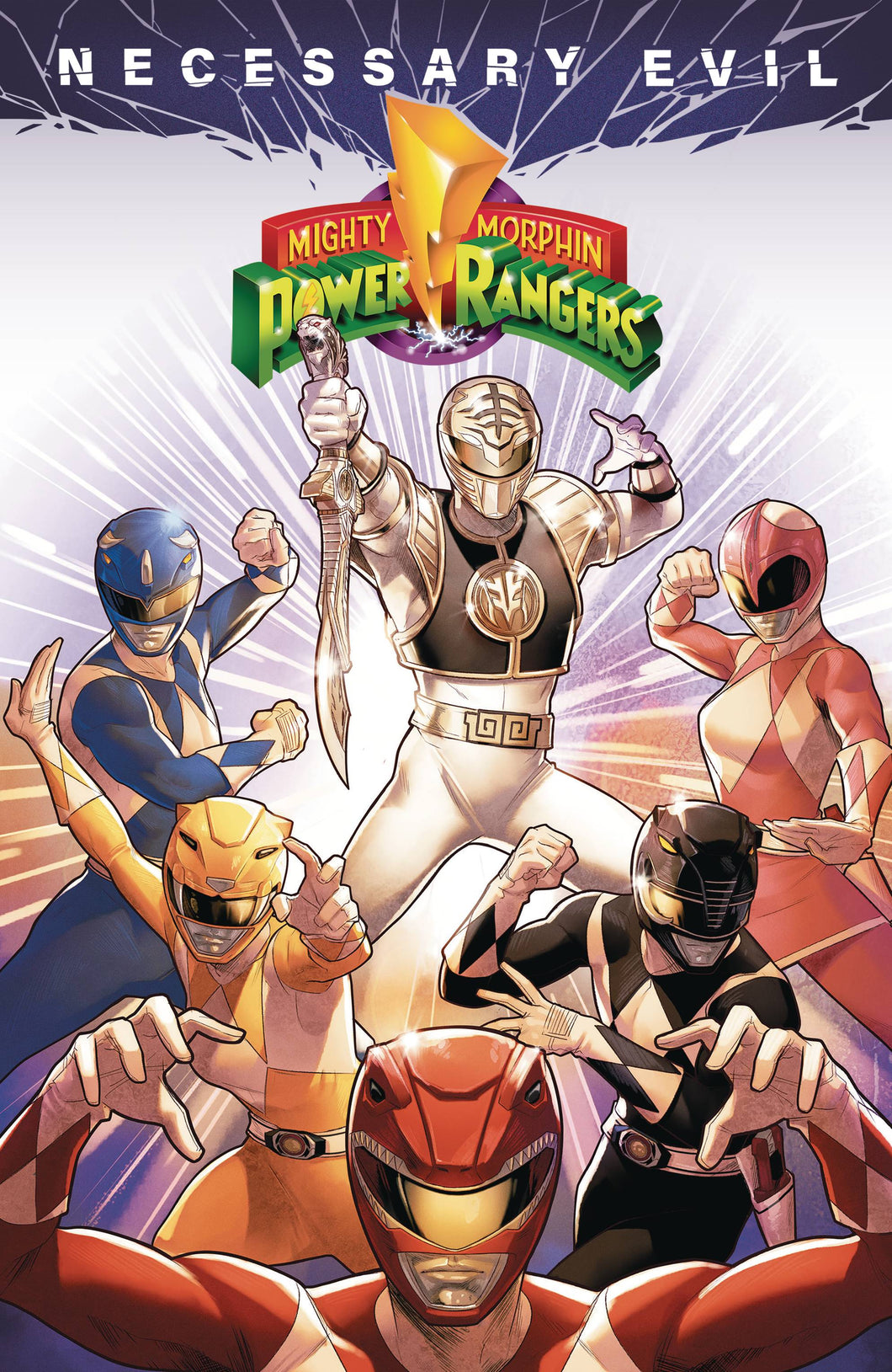 MIGHTY MORPHIN POWER RANGERS NECESSARY EVIL TP VOL 01 cover