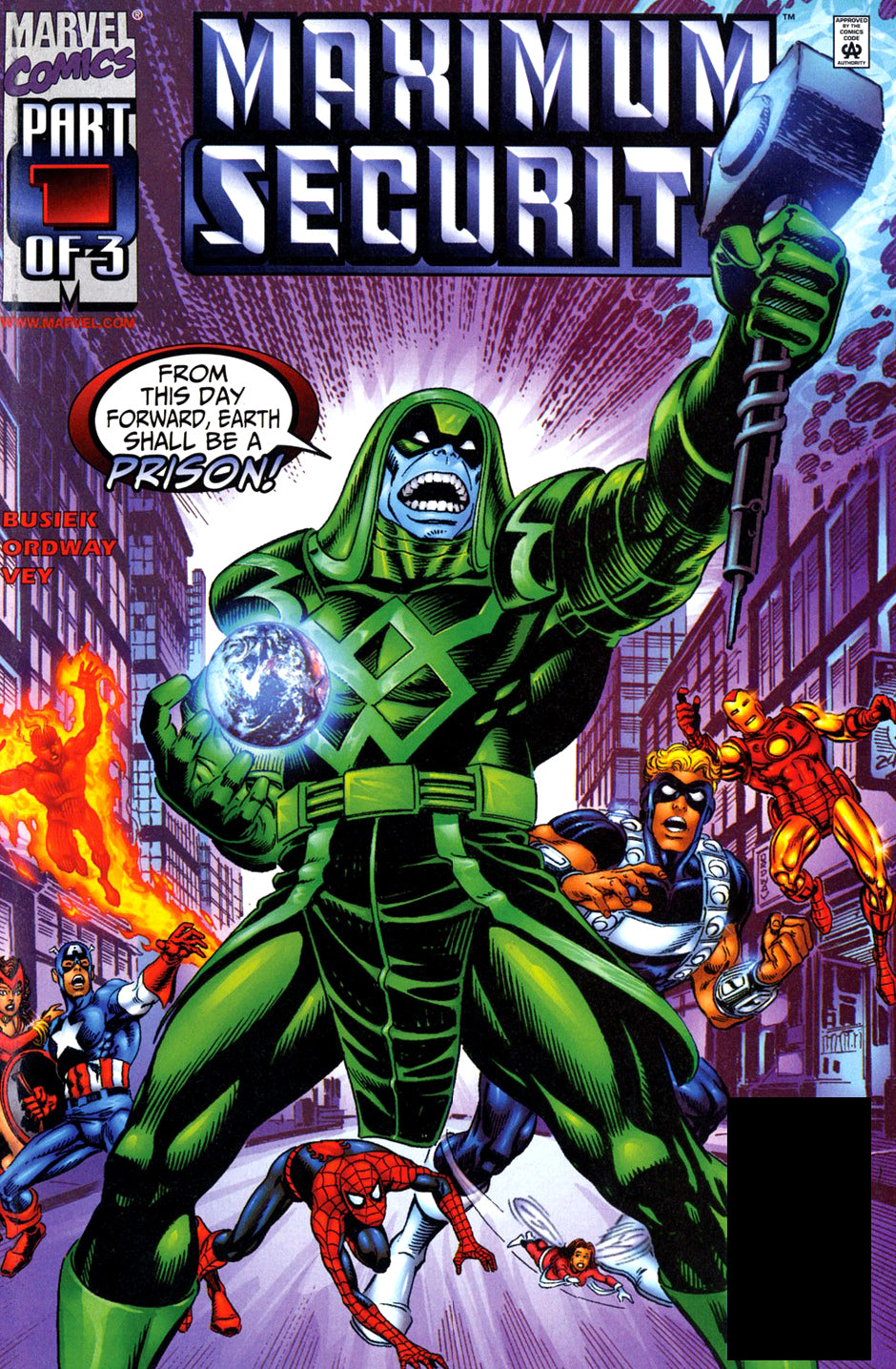 MAXIMUM SECURITY #1-3 (2000 Marvel Comics) COMPLETE SET