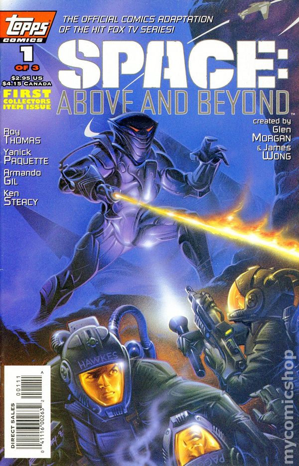 SPACE: ABOVE AND BEYOND #1-3 (Topps 1996) COMPLETE SET
