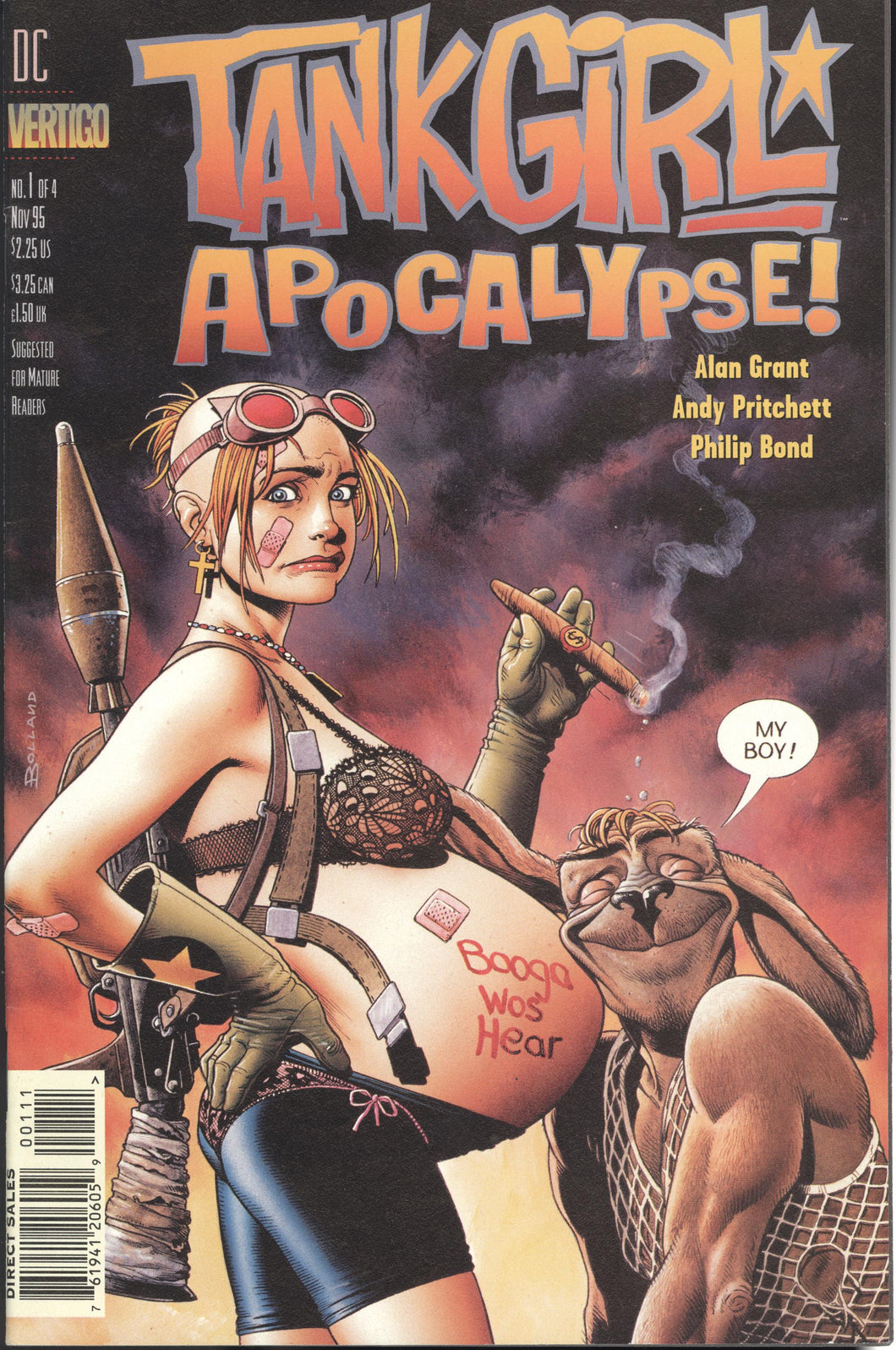 TANK GIRL APOCALYPSE #1-4 (1995 DC/Vertigo) COMPLETE SET Full Run Alan Grant