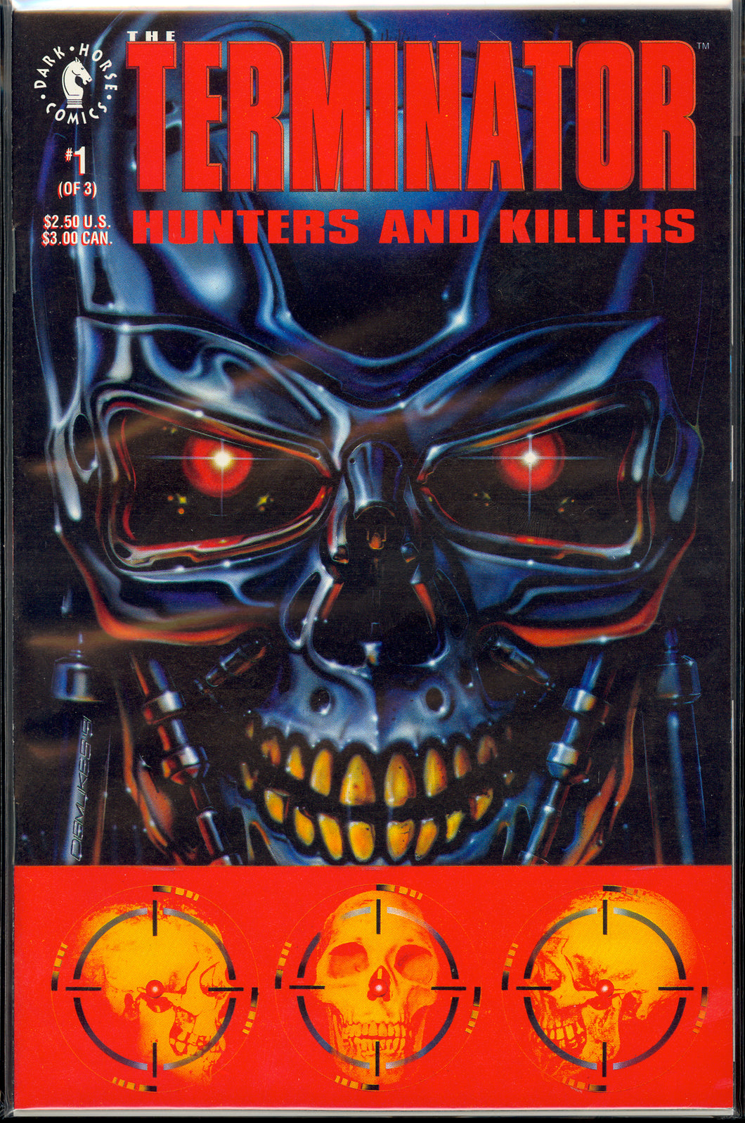 TERMINATOR: HUNTERS AND KILLERS #1-3 (1992 Dark Horse) FULL RUN COMPLETE SET